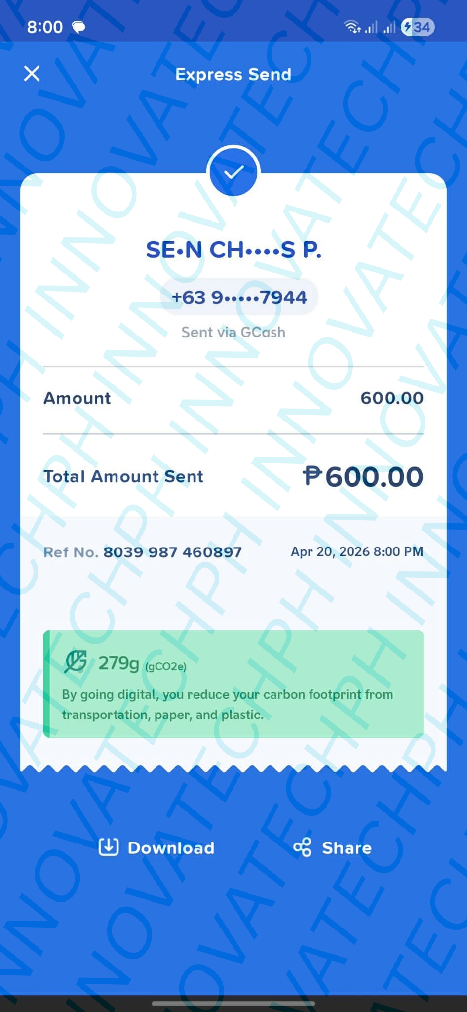 Receipt Proof