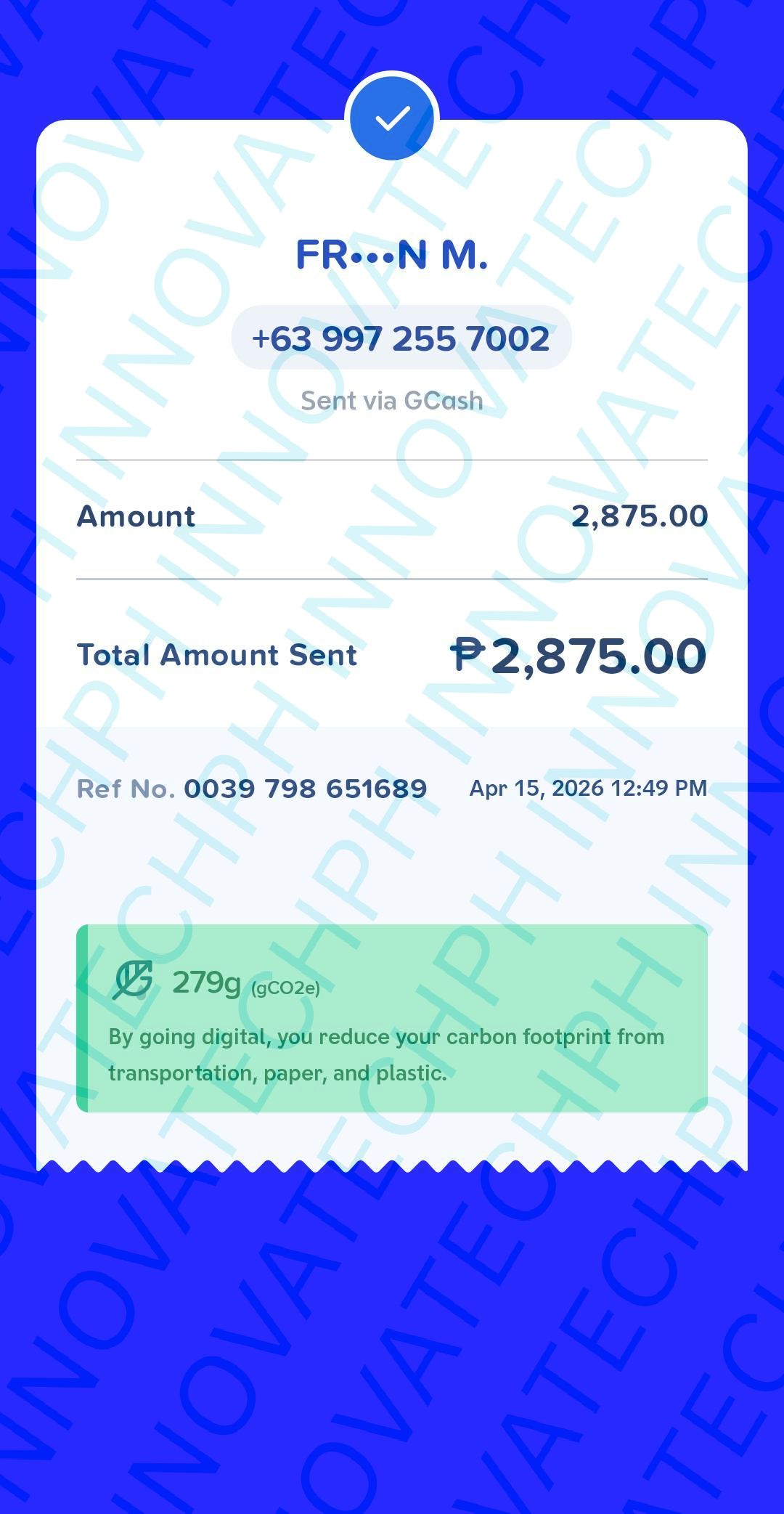 Receipt Proof