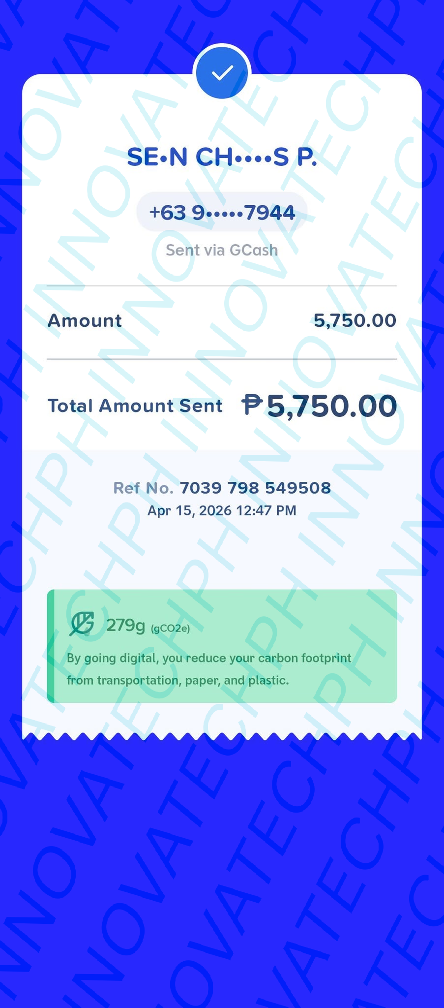 Receipt Proof