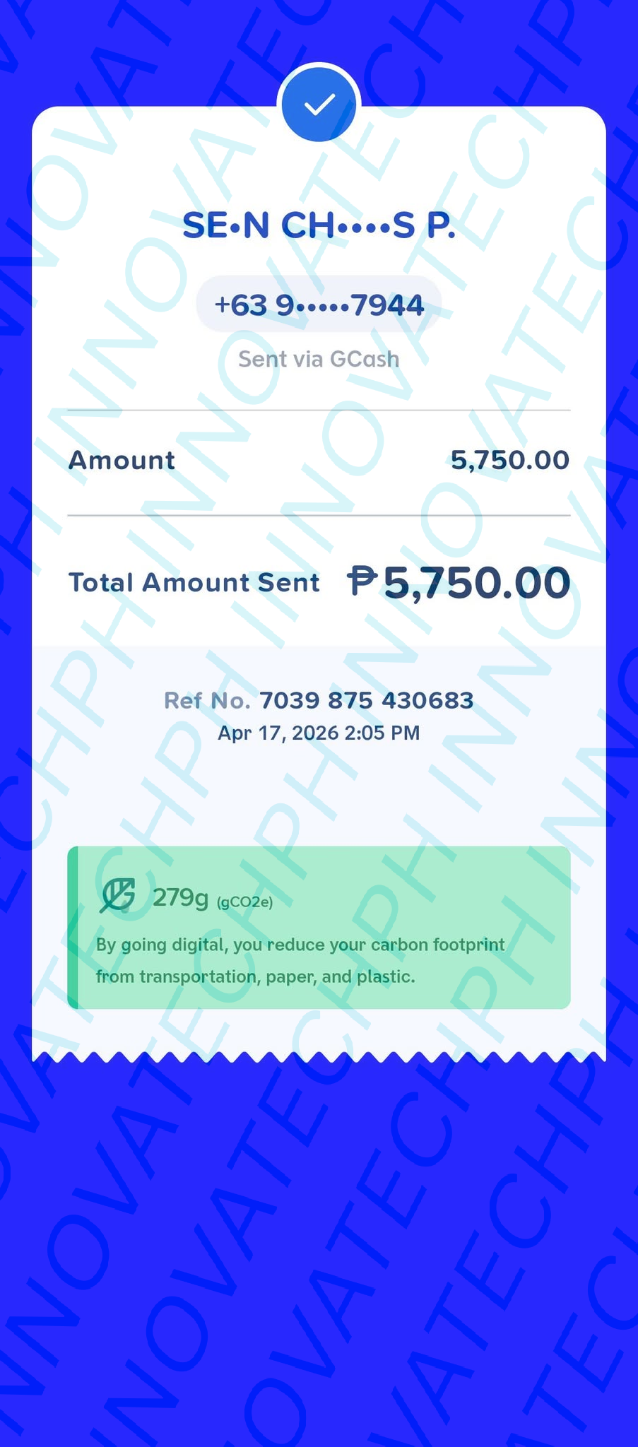 Receipt Proof