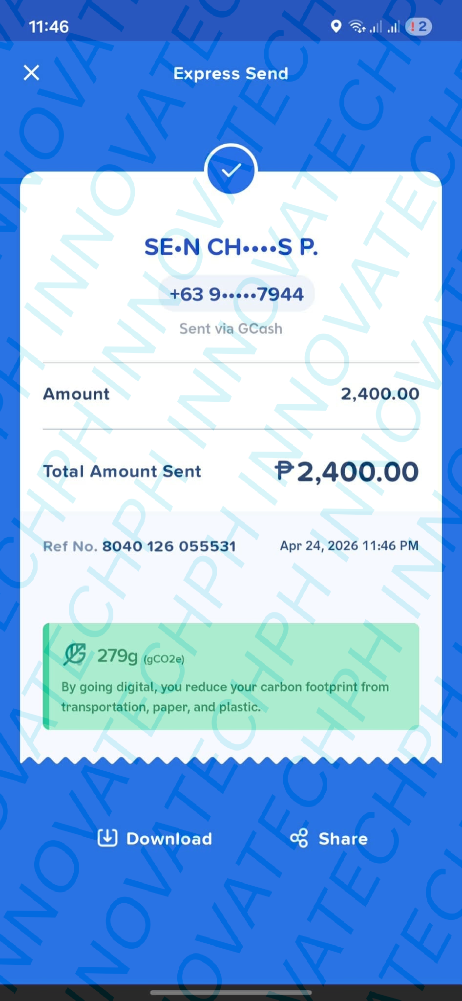 Receipt Proof