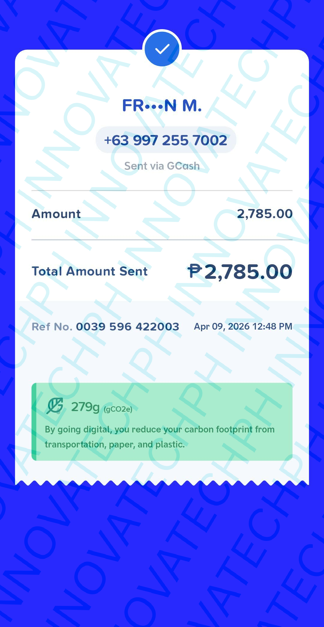 Receipt Proof