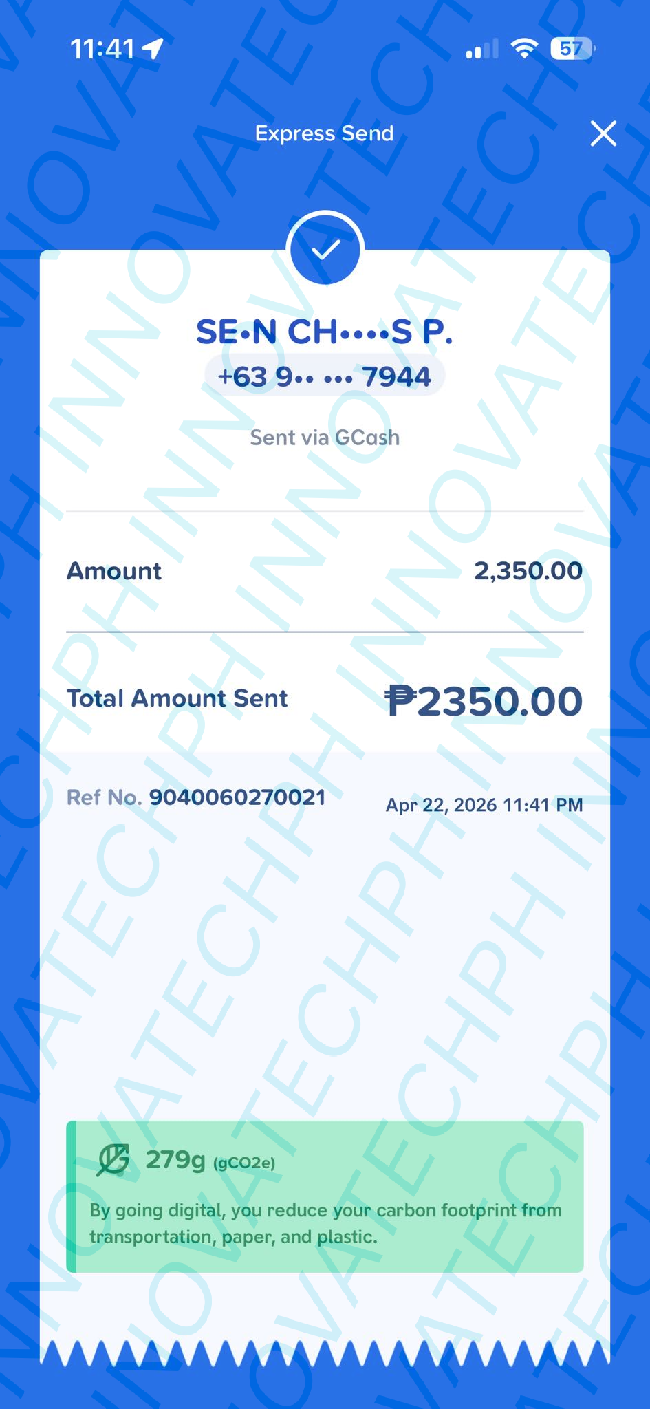 Receipt Proof
