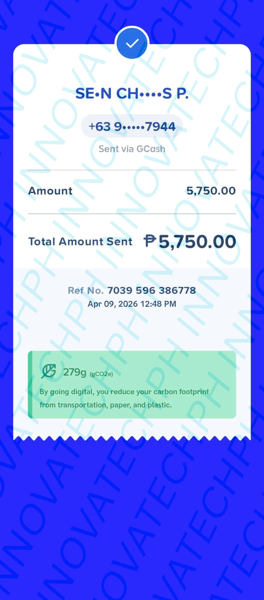 Receipt Proof