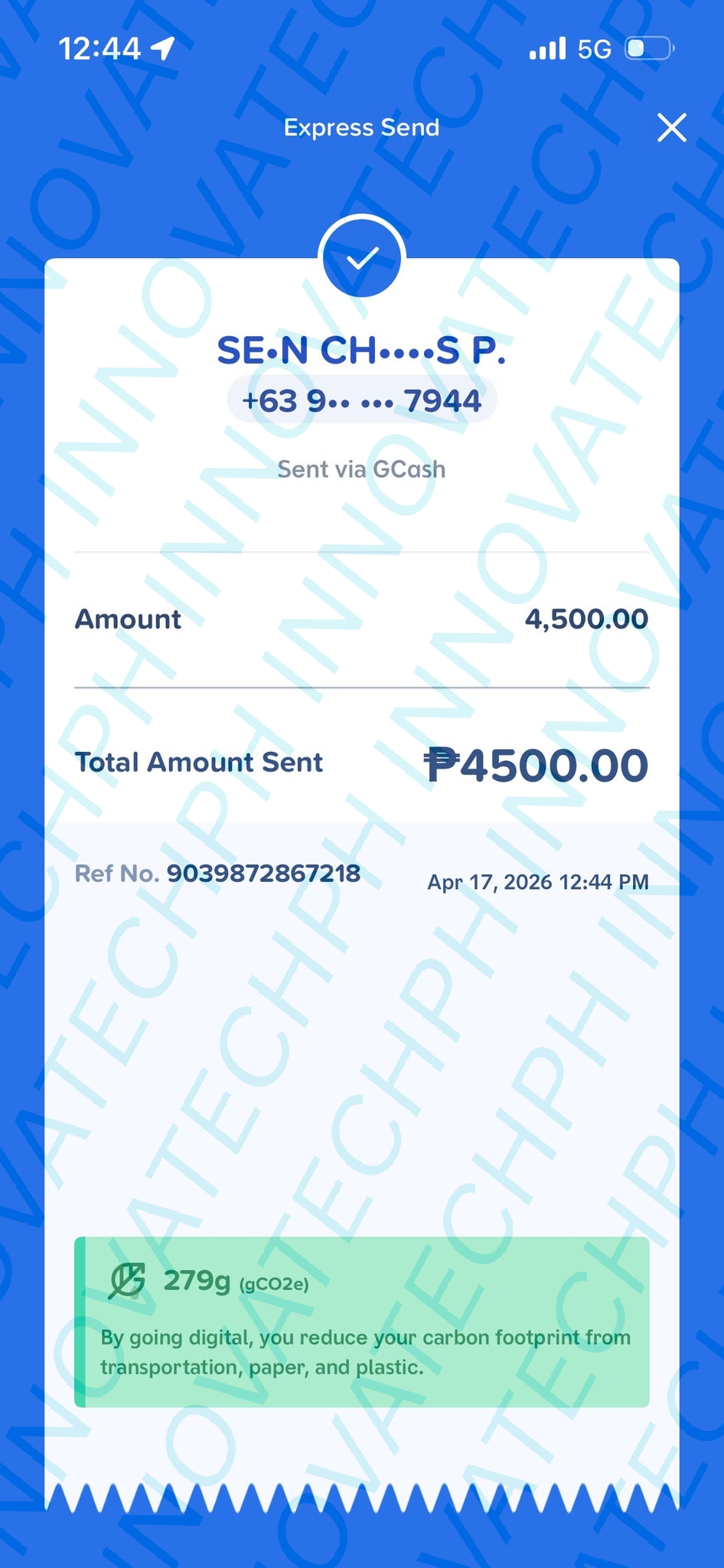 Receipt Proof